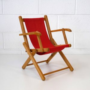 Red Vintage children chair (2)